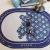 Cashmere Oval Printed Cartoon Floor Mat Bedroom Living Room Carpet Bathroom Water-Absorbing Non-Slip Mat Plush Door Mat