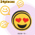 2022 Cartoon Smiley Patch Computer Embroidery Patch Yellow Expression Embroidery Patch Clothes Decoration Embroidery