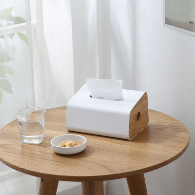 Multi-Purpose Wooden Lid Tissue Box for Foreign Trade