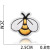 Spot Goods Amazon Bee Embroidered Cloth Stickers Clothing Clothing Patch Zhang Zai Embroidery Mark Bee Computer Embroidery