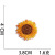 Spot Sunflower Embroidered Cloth Stickers Computer Emboridery Label Little Daisy Flower Patch Butterfly Embroidery Zhang Zai Ironing