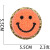 Spot Goods Towel Embroidery Computer Embroidery Chapter Smiley Patch Three-Layer Gree Color Smiling Face Embroidery Cloth Sticker Ironing