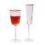 Creative Hammer Golden Edge Crystal Wineglass Champagne Glass European Goblet Wine Glass Red Wine Glass