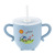 Cartoon Wheat Straw Children's Cups Silicone Straw with Lid Cup with Straw Household Milk Cup Drinking Cup Wholesale