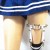 Dananshu Trendy Pengke Heart Trendy Cat Head Personality Harajuku Leg Ring Performance Jewelry Ankle Ring Garter