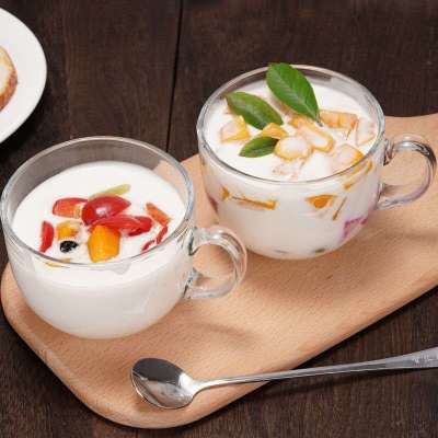 Wholesale Small Gift Modern Simple Home Oat Cup Cup Big Belly Glass Milk Cup Cute Ins Breakfast Cup