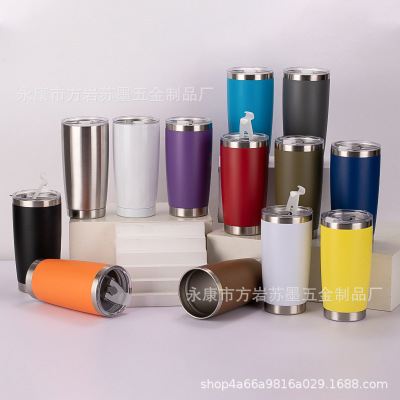 30oz Cup Double Layer 304 Stainless Steel Vacuum Water Cup Magnet Cover Thermos Cup Factory Direct Supply Yeti Cup