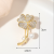 Exquisite Copper Zirconium Plated Real Gold New High Quality Brooch A337fashion Jersey