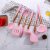 Silicone Gold  Kitchenware Set Silicone Cooking Turner Filter Grab Spoon Egg Beater Soup LADLE