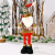 Christmas Retro Snowflake Checked Cloth Retractable Doll Hotel Mall Christmas Decorations Arrangement Ornaments