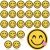 Spot SATINE Cartoon Smiley Patch Yellow Expression Embroidery Patch Clothes Decoration Embroidered Computer Embroidered Cloth Stickers