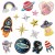 Spot Cross-Border Single-Horned Pegasus Embroidered Cloth Stickers Ironing Rocket Embroidery Mark Amazon Astronaut UFO Patch