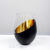 Creative Beveled Edge Plated Glass Eggcup Whiskey Shot Glass Gold Black Gold Ya Egg-Shaped Cup Ma Xun Household Supplies