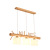 Nordic Creative Restaurant Chandelier Modern and Unique Solid Wood Log Led Study Lamp Three Birds Woodcraft Ceiling Lamp