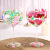 Creative Apple Cup Handmade and Hand-Painted Flower Crystal Red Wine Glass Household Goblet Champagne Glass Wine Glass