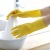 Household Dishwashing Gloves Plastic Waterproof Beef Tendon Color Kitchen Cleaning Latex Gloves Laundry Non-Slip Rubber Gloves