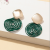 Allen Hollow Metal Circle Earrings Fashion Trending Eardrops Mosquito-Repellent Pieces Casual Generous Earrings Women