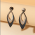 Korean Fashion Simple Geometric Earrings Internet Celebrity Fairy Temperamental Slimming Earrings All-Match Ear Jewelry Women