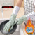 Winter Thickened Velvet Padded Dishwashing Gloves Plastic Leather Waterproof Warm Clothes Cleaning Brush Bowl Household Kitchen Cleaning Non-Slip Female