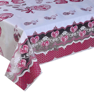 Factory Direct Sales PVC Printed Tablecloth Foam Lace Latest Popular Professional Customized Cold-Proof Square Tablecloth