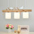 Nordic Creative Restaurant Chandelier Modern and Unique Solid Wood Log Led Study Lamp Three Birds Woodcraft Ceiling Lamp