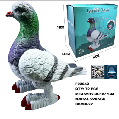 Electric Toy Electric Lamplight Musical Pigeon Electric Animal Toy Toy Dove Peace Dove Toys