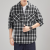 Plaid Shirt Men's Long-Sleeved Casual Thin Jacket for Summer Men's Shirt Korean-Style Handsome Heavy Shirt for Boys
