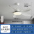 Traditional Fan Lamp Restaurant Home Living Room Nordic Ceiling Fan 48-Inch Large Wind Xiao-I with Electric Fan Chandelier