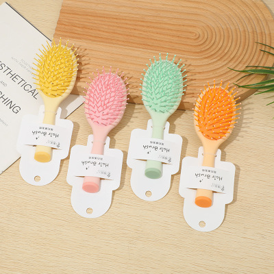 Cartoon Cute Air Cushion Airbag Comb Mini Portable Portable Small Comb Girl Heart Anti-Static Massage Comb Female Home