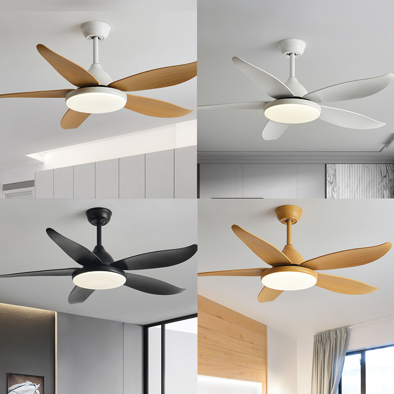 传统风扇灯餐厅家用客厅北欧吊扇48寸大风力小爱同学带电风扇吊灯