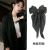 Yang Zi Same Style Black Barrettes Back Head Bow Headdress Korean Head Clip Spring Clip Hairpin Female Adult