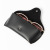 Black Leather PU Soft Bag Snap Button Glasses Case Belt Carrying Foldable Glasses Case Eva Snap Button Leather Bag Box