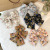 Korean Style Three-Layer Floral Big Bow Hairpin Fabric Chiffon Temperament Back Head Spring Clip Hairpin Girls' Hair Accessories