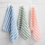 Thickened Water Ripple Cationic Kitchen Rag Striped Household Cleaning Coral Fleece Dishcloth Non-Stick Oil Scouring Pad