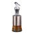 Factory Price Wholesale Glass Oil Bottle Stainless Steel Cover Small Oil Pot Kitchen Glass Seasoning Bottle Set 500ml Vinegar Bottle