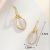 Exquisite Copper Zirconium Plated Real Gold New High Quality Earrings A350fashion Jersey