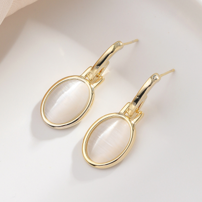 Exquisite Copper Zirconium Plated Real Gold New High Quality Earrings A350fashion Jersey