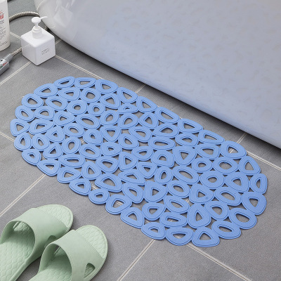 PVC Hollow Oval Water Drops Bathroom Non-Slip Mat Elderly Children Bathroom Shower Room Bathtub Bath Non-Slip Mat