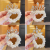 Children's crown headdress Princess headband Korean new pearl hair band Little girl tie hair bun rubber band