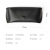 Black Leather PU Soft Bag Snap Button Glasses Case Belt Carrying Foldable Glasses Case Eva Snap Button Leather Bag Box