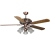 Living Room Dining Room Copper Motor Fan with Lights Simple Decorative Ceiling Fan