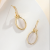 Exquisite Copper Zirconium Plated Real Gold New High Quality Earrings A350fashion Jersey