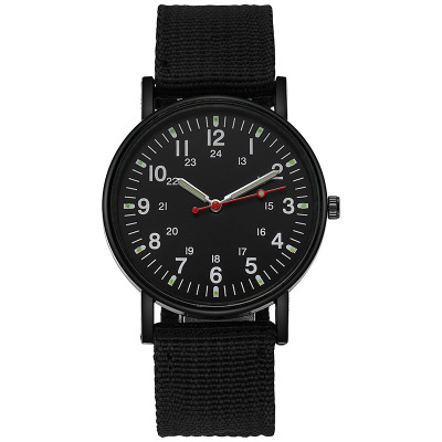 Cross-Border New Arrival Luminous Watch Men's Watch Men's Watch Men's Nylon Woven Belt Sport Watch Watch Wholesale Spot