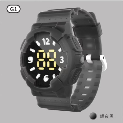 New G1led3d Stereo Display Electronic Watch Band Weeks Switch Button Children Student Leisure Bracelet