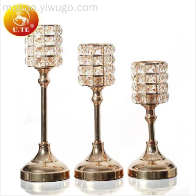European Crystal Candle Holder Ornaments