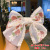 Korean Lace Embroidered Bow Barrettes Back Headwear Fairy Temperamental Internet Celebrity Mori Ribbon Hair Clip Headdress