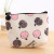 Fresh Cloth Mini Small Square Bag with Zip Student Cute Coin Bag Key Case Korean Short Canvas Coin Purse