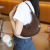 2022 New Korean Niche Cowhide Selenodont Bag Underarm Bag Semicircle Moon Bag Women's One Shoulder Handbag New