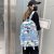 2022 New Personalized Backpack Graffiti Middle School Student Schoolbag Outdoor Leisure Backpack Korean Ins Backpack