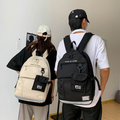 New 2022 Backpack Women Korean Style Work Clothes College Students Bag Trendy Casual Fashion Travel Couple Backpack Men